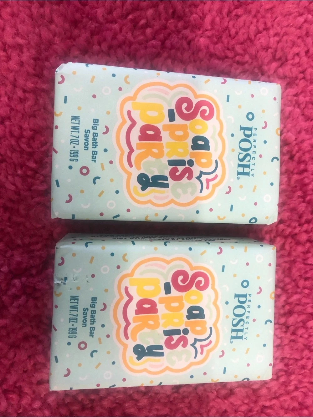 Perfectly Posh 2pc Lot Cake It Easy face mask & Soap-pris Party Chunk. Birthday!